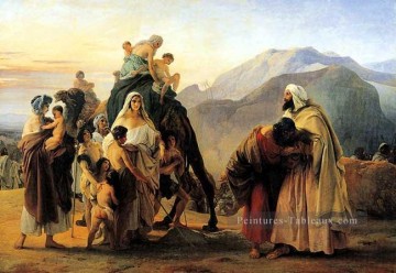 Jacob et Esaü romantisme Francesco Hayez Peinture à l'huile